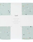 3 Sprouts Cufar pliabil pentru camera copiilor material reciclat Terrazzo Green