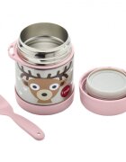 3 Sprouts Cutie alimentara din inox cu lingura-furculita Caprioara