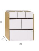 3 Sprouts Organizator din material reciclat pentru jucarii Cream