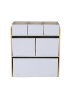 3 Sprouts Organizator din material reciclat pentru jucarii Gri