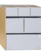 3 Sprouts Organizator din material reciclat pentru jucarii Gri