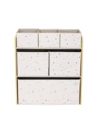 3 Sprouts Organizator din material reciclat pentru jucarii Terrazzo Pink