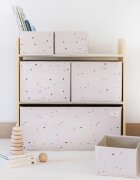 3 Sprouts Organizator din material reciclat pentru jucarii Terrazzo Pink