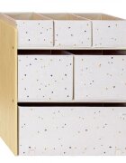 3 Sprouts Organizator din material reciclat pentru jucarii Terrazzo Pink