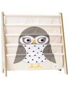 3 Sprouts Raft organizator de carti pentru copii Bufnita