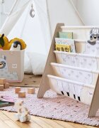 3 Sprouts Raft organizator de carti pentru copii Elefant