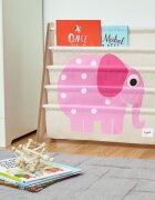 3 Sprouts Raft organizator de carti pentru copii Elefant