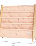 3 Sprouts Raft organizator de carti pentru copii material reciclat Terrazzo Clay
