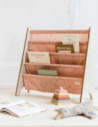 3 Sprouts Raft organizator de carti pentru copii material reciclat Terrazzo Clay