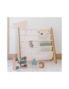 3 Sprouts Raft organizator de carti pentru copii material reciclat Terrazzo cream