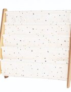 3 Sprouts Raft organizator de carti pentru copii material reciclat Terrazzo cream