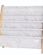3 Sprouts Raft organizator de carti pentru copii material reciclat Terrazzo grey