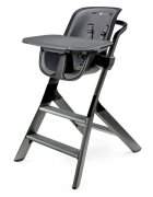 4MOMS Scaun de masa Black-Grey+Set farfurii si tacamuri Cadou