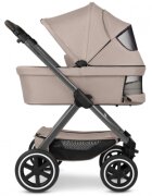 ABC DESIGN Carucior 2 in 1 pentru copii Samba 2 Camel cu suspensie maner telescopic frana de mana greutate admisa 22 kg