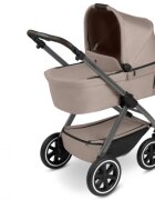 ABC DESIGN Carucior 2 in 1 pentru copii Samba 2 Camel cu suspensie maner telescopic frana de mana greutate admisa 22 kg