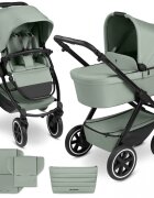 ABC DESIGN Carucior 2 in 1 pentru copii Samba 2 Pine cu suspensie maner telescopic frana de mana greutate admisa 22 kg