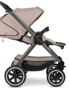 ABC DESIGN Carucir 3 in 1 pentru copii Samba 2 Camel cu scaun auto testat ADAC suspensie maner telescopic frana de mana greutate admisa 22 kg