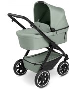 ABC DESIGN Carucir 3 in 1 pentru copii Samba 2 Pine cu scaun auto testat ADAC suspensie maner telescopic frana de mana greutate admisa 22 kg