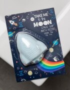 Accentra Bomba efervescenta de baie pentru copii Take me to the Moon Rainbow Trail Effect 100g