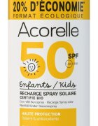 Acorelle Rezerva spray Bio protectie solara pentru copii SPF50 cu ulei de karanja si propolis 150 ml