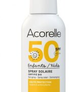 Acorelle Spray Bio protectie solara fata si corp pentru copii SPF50 cu ulei de karanja si propolis 150 ml
