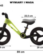Adamex Bicicleta de echilibru pentru copii Speed M8 pliabila fara pedale cu Saua reglabila si manere confortabile 2-5 ani pana la 35 kg Grey Fox