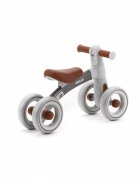 Adamex Bicicleta de echilibru pentru copii Welly cu 4 roti 3 moduri de iluminare LED in ghidon testata EN71 Caramel Grey