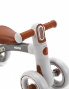 Adamex Bicicleta de echilibru pentru copii Welly cu 4 roti 3 moduri de iluminare LED in ghidon testata EN71 Caramel Grey