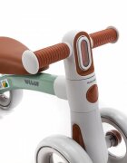 Adamex Bicicleta de echilibru pentru copii Welly cu 4 roti 3 moduri de iluminare LED in ghidon testata EN71 Caramel Mint