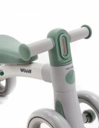 Adamex Bicicleta de echilibru pentru copii Welly cu 4 roti 3 moduri de iluminare LED in ghidon testata EN71 Grey Mint