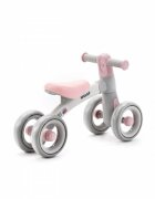 Adamex Bicicleta de echilibru pentru copii Welly cu 4 roti 3 moduri de iluminare LED in ghidon testata EN71 Grey Pink