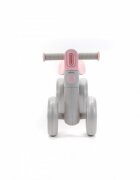 Adamex Bicicleta de echilibru pentru copii Welly cu 4 roti 3 moduri de iluminare LED in ghidon testata EN71 Grey Pink