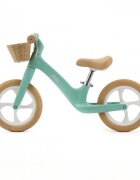 Adamex Bicicleta fara pedale pentru copii Pixie cu roti de 12 inch din spuma PU cu cosulet design retro scaun reglabil inaltime sezut 33-43 cm sarcina maxima admisa 50 kg 2-6 ani Prestige Mint