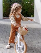 Adamex Bicicleta fara pedale pentru copii Pixie cu roti de 12 inch din spuma PU cu cosulet design retro scaun reglabil inaltime sezut 33-43 cm sarcina maxima admisa 50 kg 2-6 ani Prestige Mint