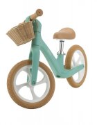 Adamex Bicicleta fara pedale pentru copii Pixie cu roti de 12 inch din spuma PU cu cosulet design retro scaun reglabil inaltime sezut 33-43 cm sarcina maxima admisa 50 kg 2-6 ani Prestige Mint