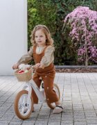 Adamex Bicicleta fara pedale pentru copii Pixie cu roti de 12 inch din spuma PU cu cosulet design retro scaun reglabil inaltime sezut 33-43 cm sarcina maxima admisa 50 kg 2-6 ani Pretty Pink