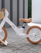 Adamex Bicicleta fara pedale pentru copii Pixie cu roti de 12 inch din spuma PU cu cosulet design retro scaun reglabil inaltime sezut 33-43 cm sarcina maxima admisa 50 kg 2-6 ani Snow White