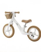 Adamex Bicicleta fara pedale pentru copii Pixie cu roti de 12 inch din spuma PU cu cosulet design retro scaun reglabil inaltime sezut 33-43 cm sarcina maxima admisa 50 kg 2-6 ani Snow White