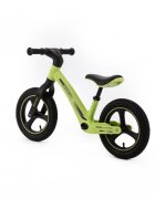Adamex Bicicleta fara pedale pentru copii Rocket cu roti gonflabile din cauciuc 12 inch sezutul moale reglabil pe inaltime sarcina maxima admisa 25 kg omologata EN71 Lime Green