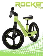 Adamex Bicicleta fara pedale pentru copii Rocket cu roti gonflabile din cauciuc 12 inch sezutul moale reglabil pe inaltime sarcina maxima admisa 25 kg omologata EN71 Lime Green