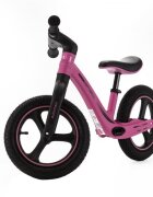 Adamex Bicicleta fara pedale pentru copii Rocket cu roti gonflabile din cauciuc 12 inch sezutul moale reglabil pe inaltime sarcina maxima admisa 25 kg omologata EN71 Pink Me