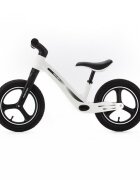 Adamex Bicicleta fara pedale pentru copii Rocket cu roti gonflabile din cauciuc 12 inch sezutul moale reglabil pe inaltime sarcina maxima admisa 25 kg omologata EN71 Pure White