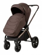 Adamex Carucior 2 in 1 Bianco Deluxe Collection cu suspensii maner reglabil certificat EN18882022 pana la 22 kg Chocolate Brown