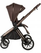 Adamex Carucior 2 in 1 Bianco Deluxe Collection cu suspensii maner reglabil certificat EN18882022 pana la 22 kg Chocolate Brown