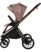 Adamex Carucior 2 in 1 Bianco Deluxe Collection cu suspensii maner reglabil certificat EN18882022 pana la 22 kg Chocolate Fango