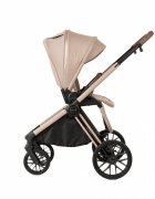 Adamex Carucior 2 in 1 Bianco Deluxe Collection cu suspensii maner reglabil certificat EN18882022 pana la 22 kg Natura Latte