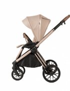 Adamex Carucior 2 in 1 Bianco Deluxe Collection cu suspensii maner reglabil certificat EN18882022 pana la 22 kg Natura Latte