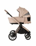 Adamex Carucior 2 in 1 Bianco Deluxe Collection cu suspensii maner reglabil certificat EN18882022 pana la 22 kg Natura Latte