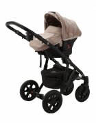 Adamex Carucior 3 in 1 Barletta FL5 Flowers Collection oak barrel cu scaun auto iSize landou cu suport de cap reglabil pe inaltime parte sport reglabila pana la orizontala suspensii