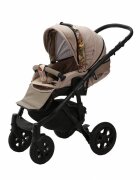 Adamex Carucior 3 in 1 Barletta FL5 Flowers Collection oak barrel cu scaun auto iSize landou cu suport de cap reglabil pe inaltime parte sport reglabila pana la orizontala suspensii